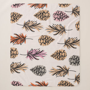 Autumn Nature: Trendy Vintage Seamless. Sherpa Blanket
