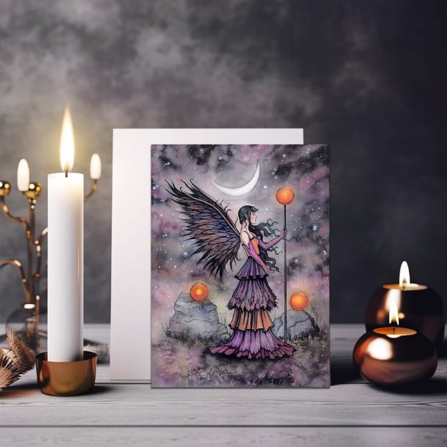 Autumn Night Fairy Art by Molly Harrison Card (Creator Uploaded)