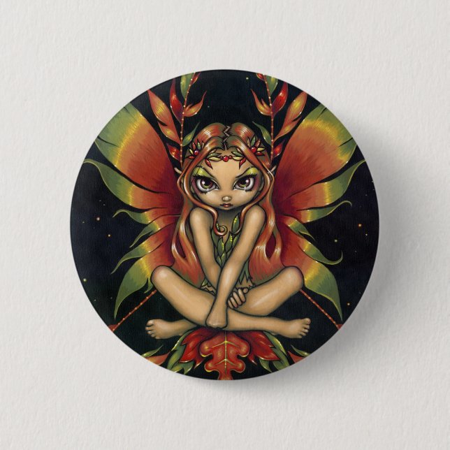 "Autumn Night Fairy" Button (Front)