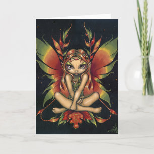 "Autumn Night Fairy" Greeting Card