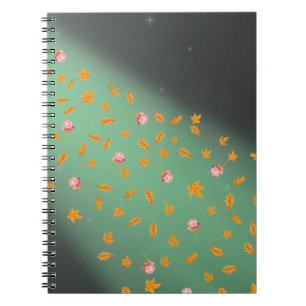 Autumn Night Sky & Roses  Notebook