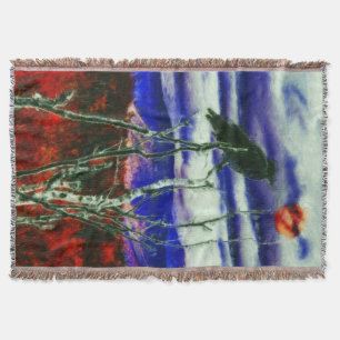 Autumn Night Throw Blanket