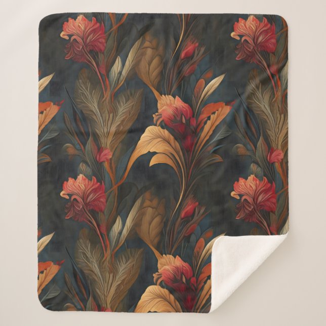 Autumn Nights Sherpa Blanket (Front)