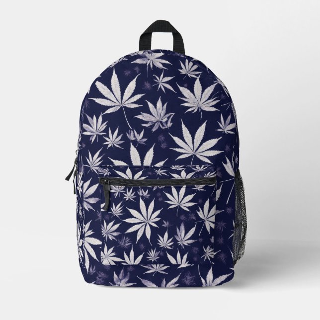 Autumn Noir: Black Colour Style with a Hint of Map Printed Backpack (Front)