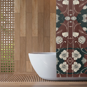 Autumn Noir Bloom Shower Curtain