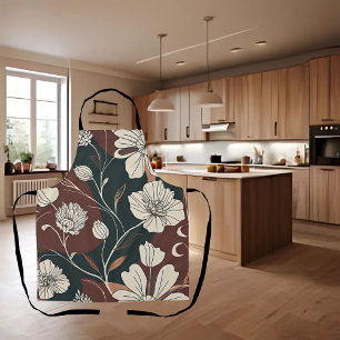 Autumn Noir Blossoms  Apron