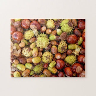Autumn nuts and conkers jigsaw puzzle