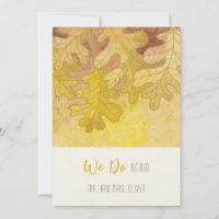 Autumn Oak Leaves Vow Renewal 10 years