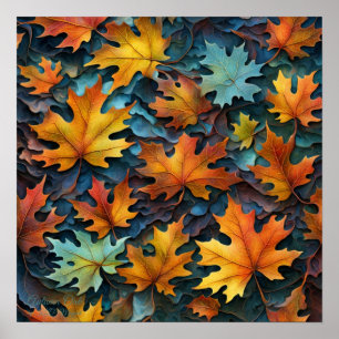 Autumn Oak Poster