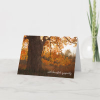Autumn Oak Tree Sympathy