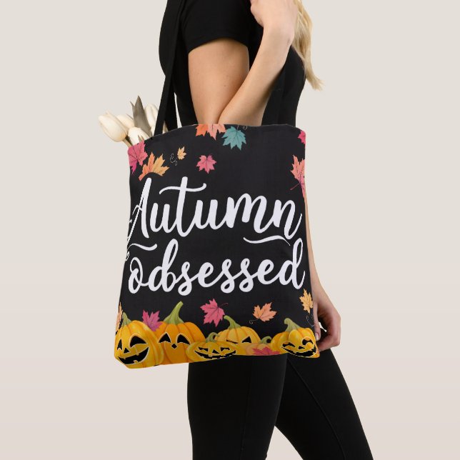 Autumn Obsessed Tote! Tote Bag (Close Up)