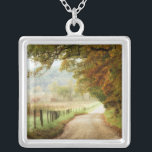 Autumn on a Country Road Silver Plated Necklace<br><div class="desc">Home Décor</div>