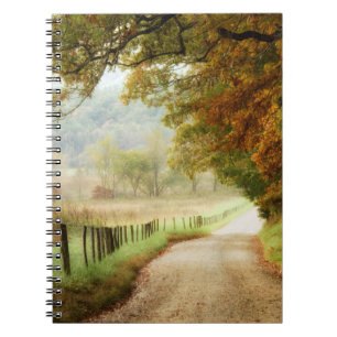 Autumn on a Country Road Spiral Notebook