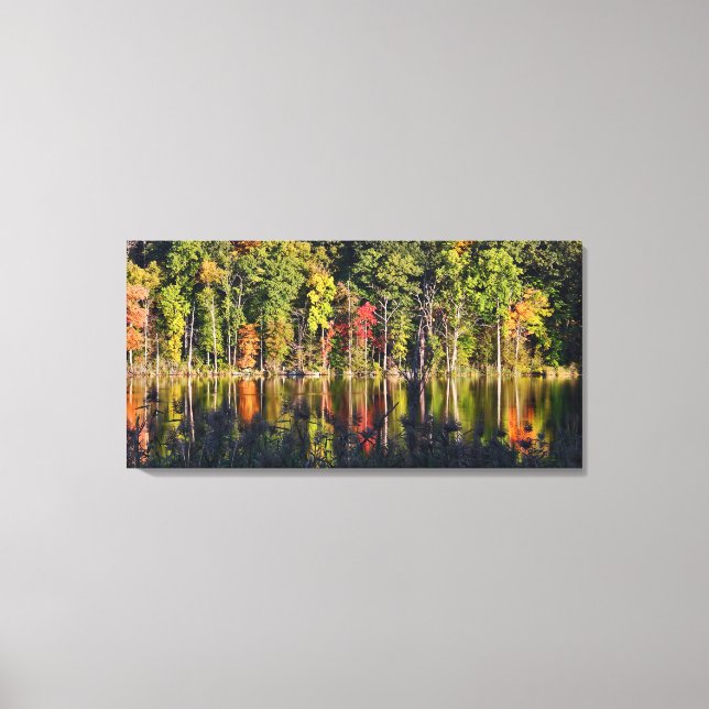 Autumn On Beardsley Pond Canvas Print (Front)