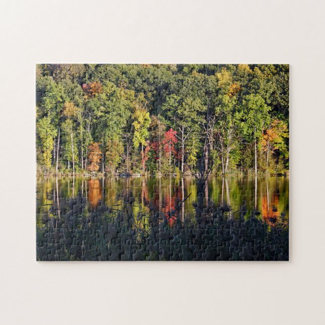 Autumn On Beardsley Pond Jigsaw Puzzle (Horizontal)