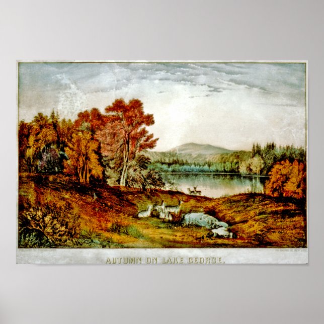 Autumn on Lake George Poster (Front)