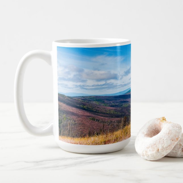 Autumn on Murphy Dome Coffee Mug (With Donut)