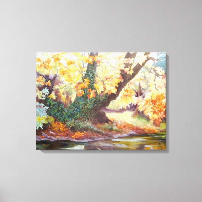 Autumn on the Darent 1999 Canvas Print (Front)