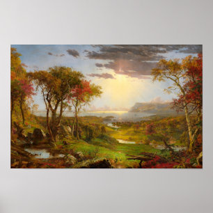Autumn, On the Hudson River by Jasper F. Cropsey Poster