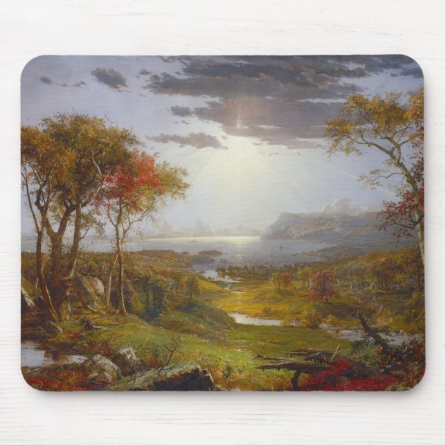 Autumn on the Hudson River (New York State) Mouse Pad (Front)