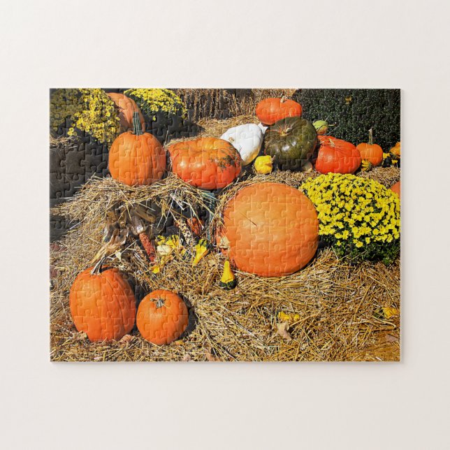 Autumn on the Square Jigsaw Puzzle (Horizontal)