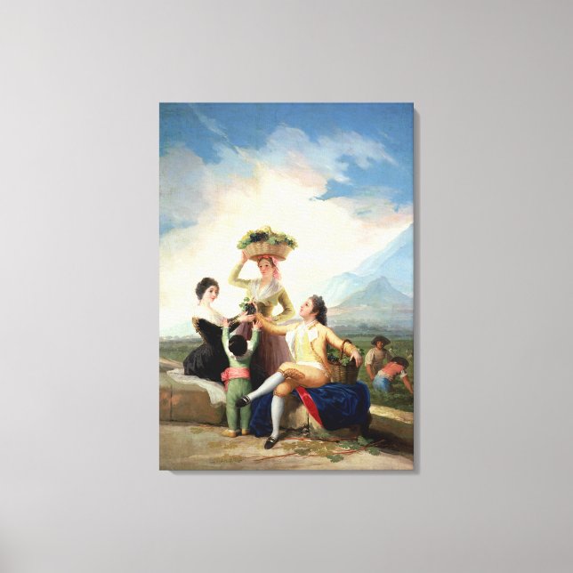 Autumn, or The Grape Harvest, 1786-87 Canvas Print (Front)