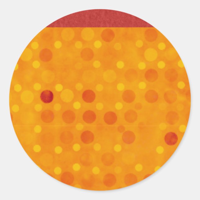 Autumn orange dot stickers (Front)