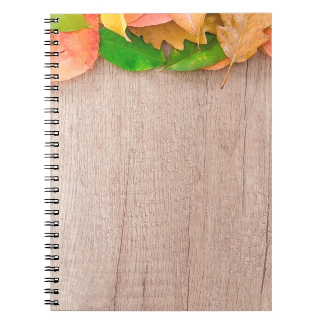 Autumn orange nature red yellow notebook (Front)