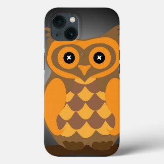 Autumn Orange Owl iPhone 13 Case