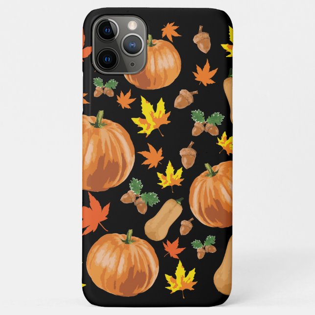 Autumn Orange Pumpkin Fall Pattern Case-Mate iPhone Case (Back)