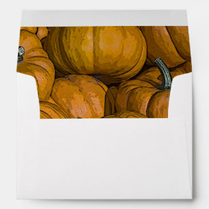 Autumn Orange Pumpkins Envelope