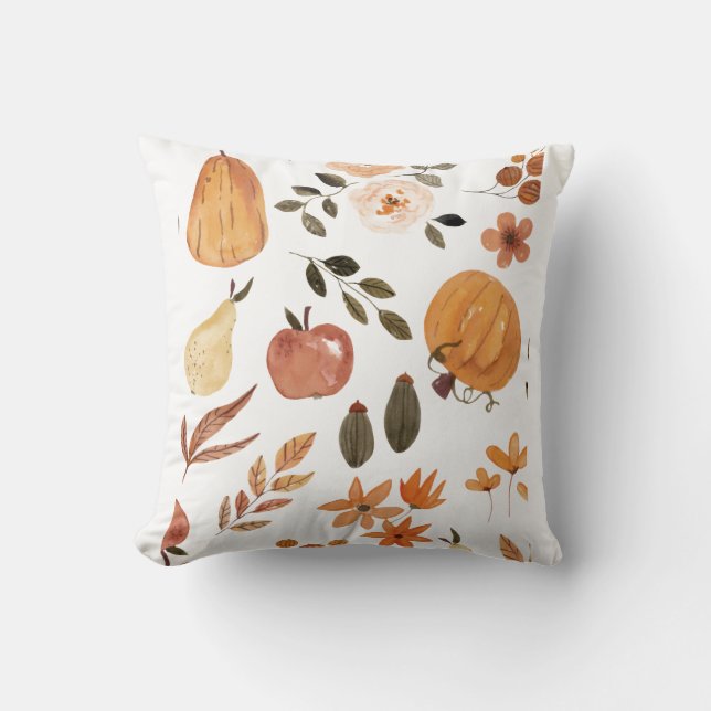 Autumn Orchard Aesthetic Cushion (Front)