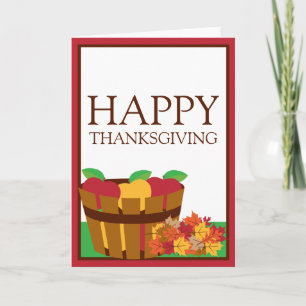 Autumn Orchard Thanksgiving Greeting Card