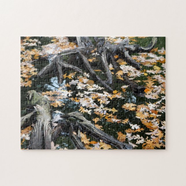 Autumn Otter Pond of Leaves Jigsaw Puzzle (Horizontal)