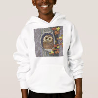 Autumn Owl and Fall Colours  Hoodie
