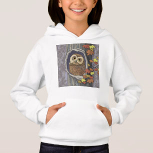 Autumn Owl and Fall Colours   Hoodie