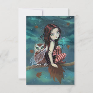 Autumn Owl Fantasy Art