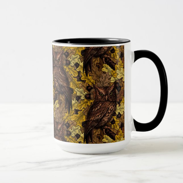Autumn owls mug (Right)