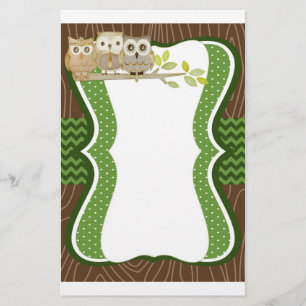 Autumn Owls Stationery