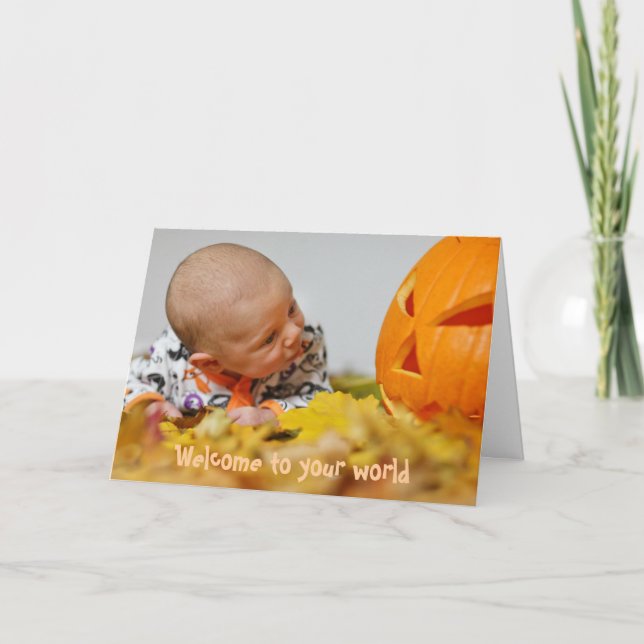 Autumn Pagan New Baby Card (Front)