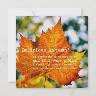AUTUMN PAINTING 5.25 x 5.25 card
