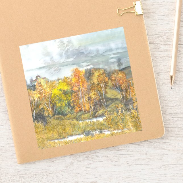 Autumn  painting watercolor (Notebook)