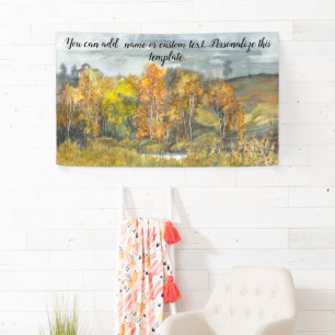 Autumn painting watercolor 300 banner