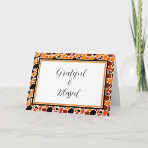 Autumn paisley custom card