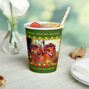 Autumn  paper cups