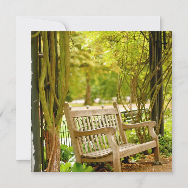 Autumn Park Bench (Front)