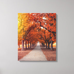 Autumn park canvas print