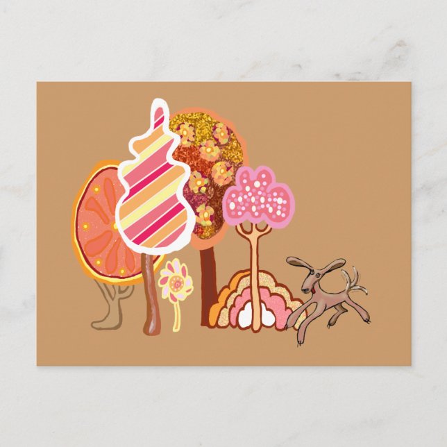 Autumn park postcard (Front)