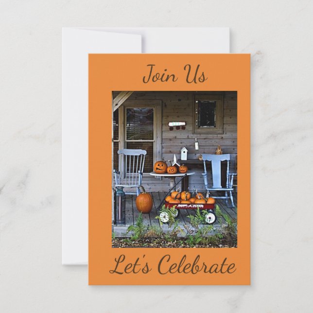 ***AUTUMN PARTY*** INVITATION (Front)