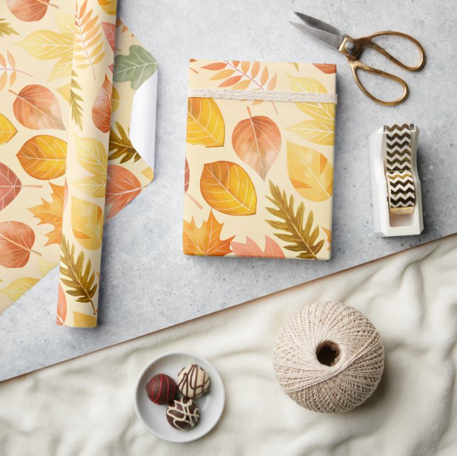 Autumn Pastel Colours Wrapping Paper (Crafts)